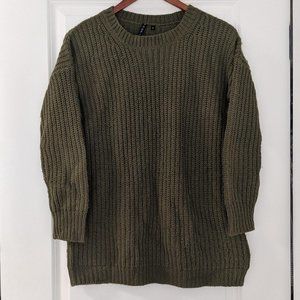 Oversized Olive Sweater